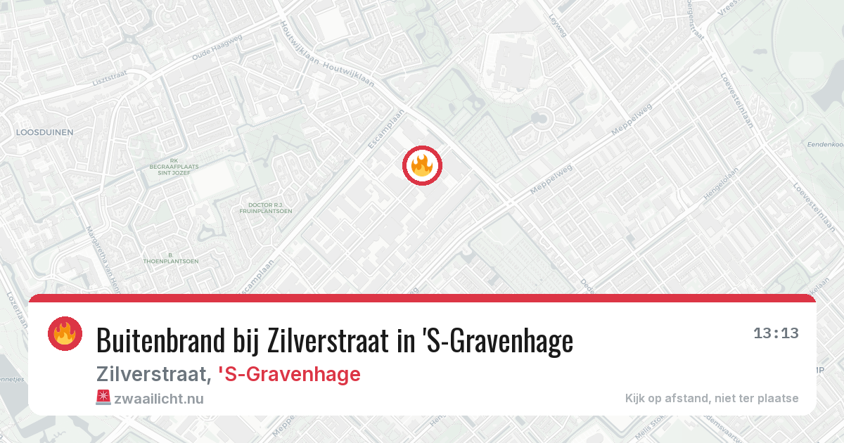 Buitenbrand bij Zilverstraat in 'S-Gravenhage — 30 mei 2026