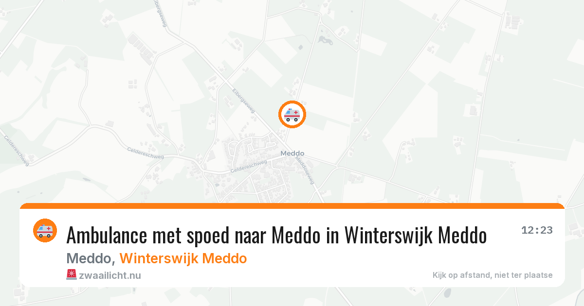 Ambulance met spoed naar Meddo in Winterswijk Meddo — 9 jul 2026