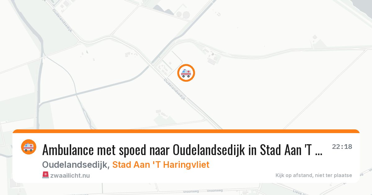 Ambulance met spoed naar Oudelandsedijk in Stad Aan 'T Haringvliet — 16 jul 2026