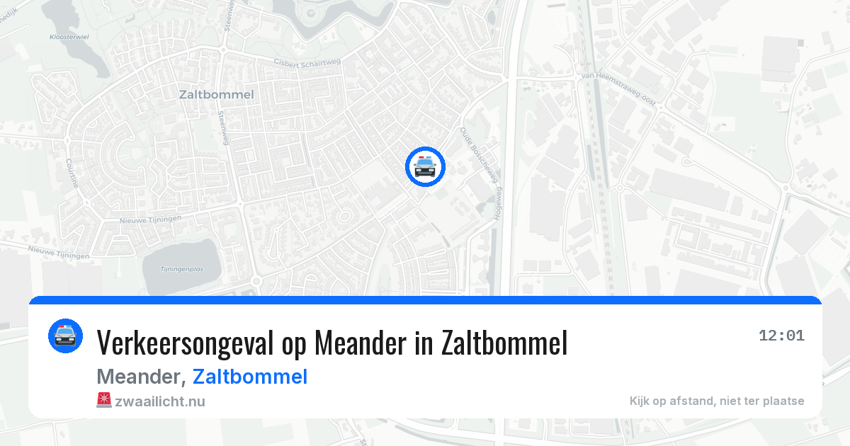 Verkeersongeval op Meander in Zaltbommel — 18 mrt 2026