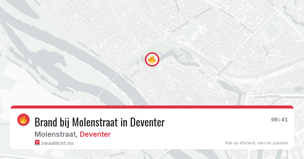 Brand bij Molenstraat in Deventer — 25 mei 2026