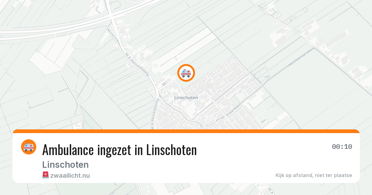 Ambulance ingezet in Linschoten — 18 jul 2026