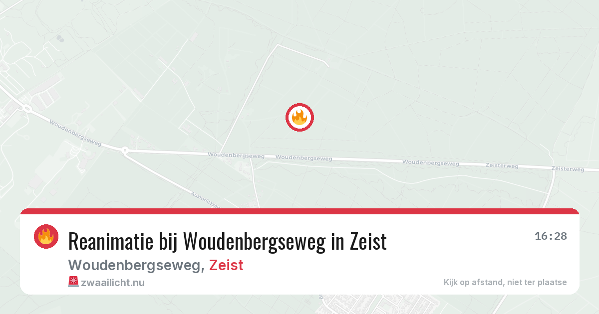 Reanimatie bij Woudenbergseweg in Zeist — 21 jul 2026