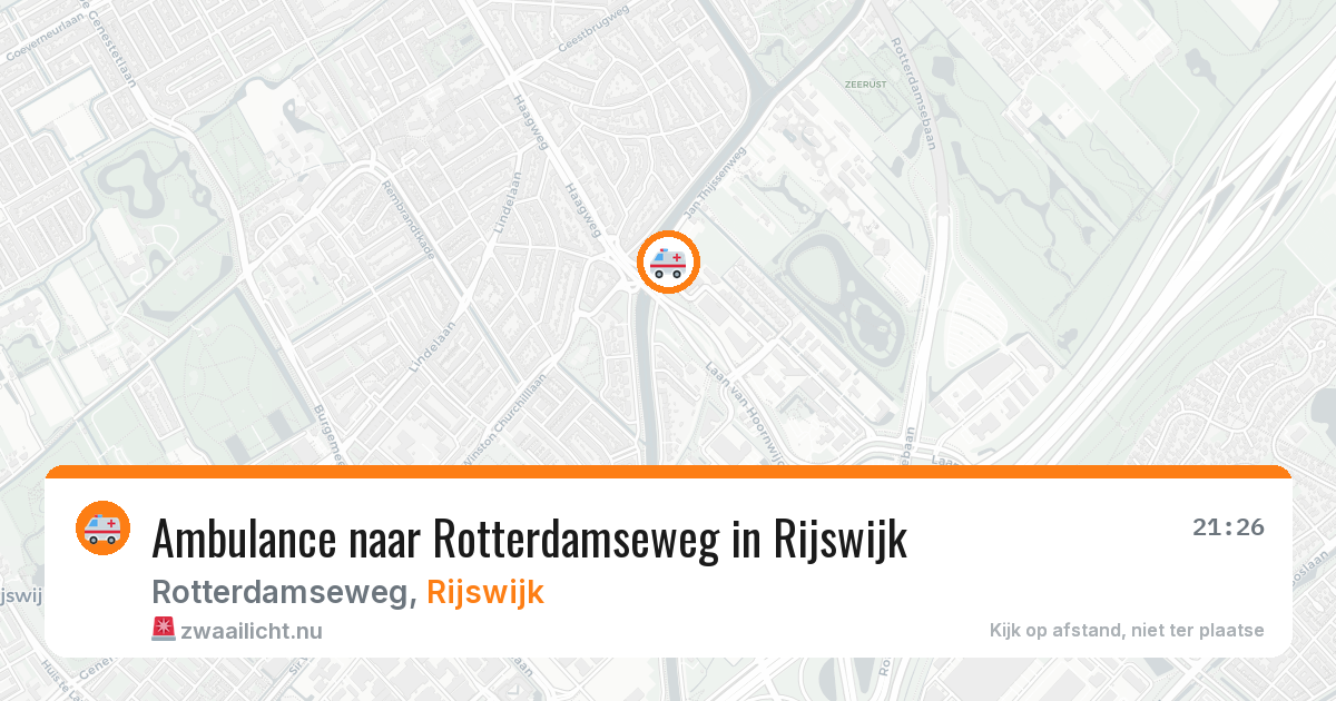Ambulance naar Rotterdamseweg in Rijswijk — 22 jul 2026