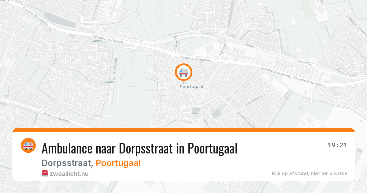Ambulance naar Dorpsstraat in Poortugaal — 8 jun 2026