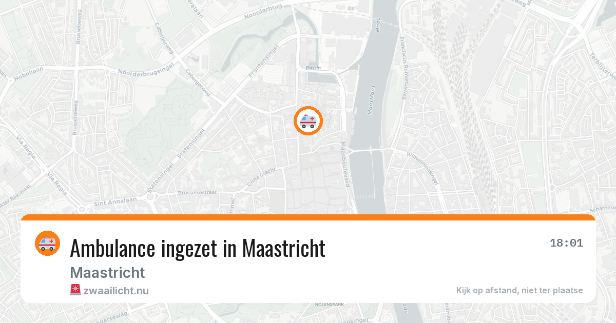 Ambulance ingezet in Maastricht — 20 apr 2026