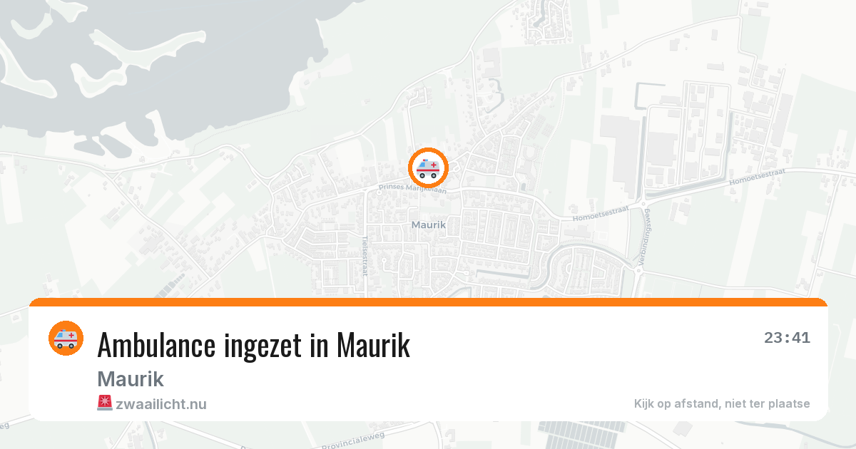 Ambulance ingezet in Maurik — 12 jul 2026