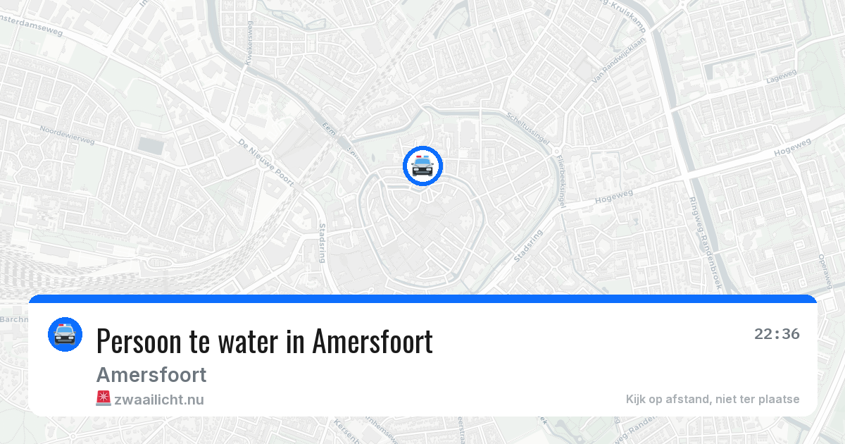 Persoon te water in Amersfoort — 8 jun 2026
