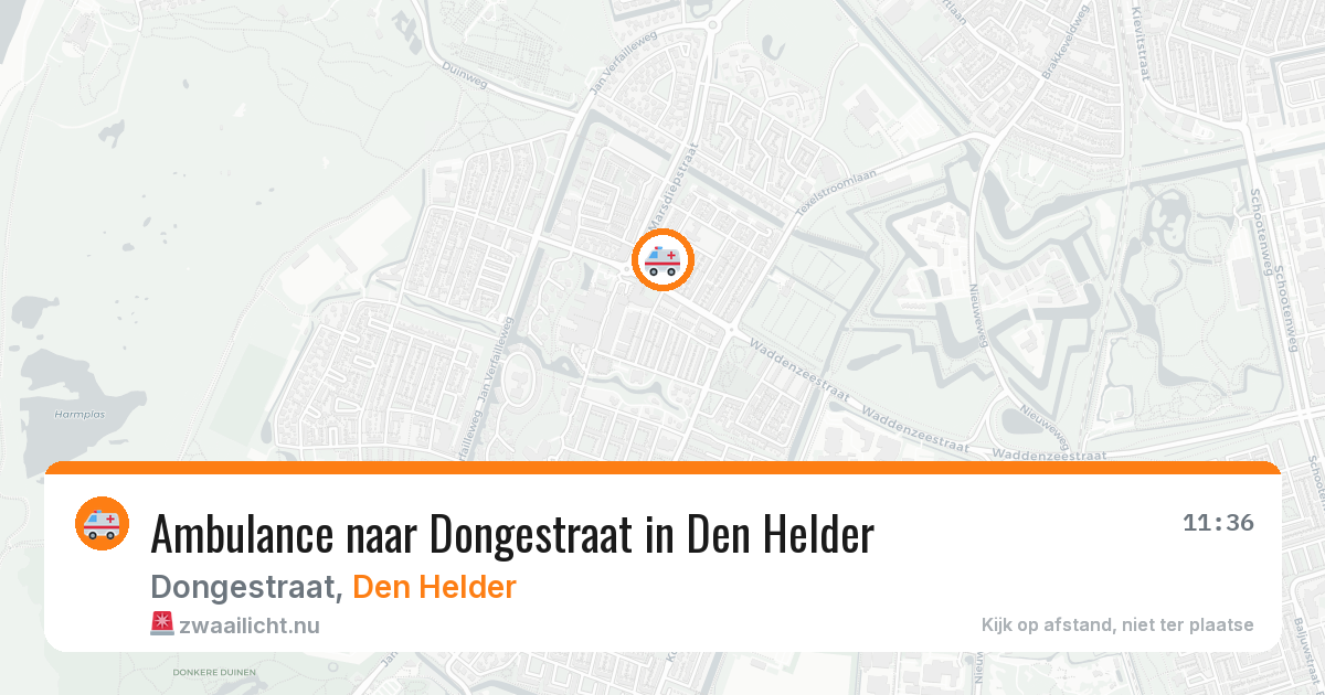Ambulance naar Dongestraat in Den Helder — 19 mei 2026