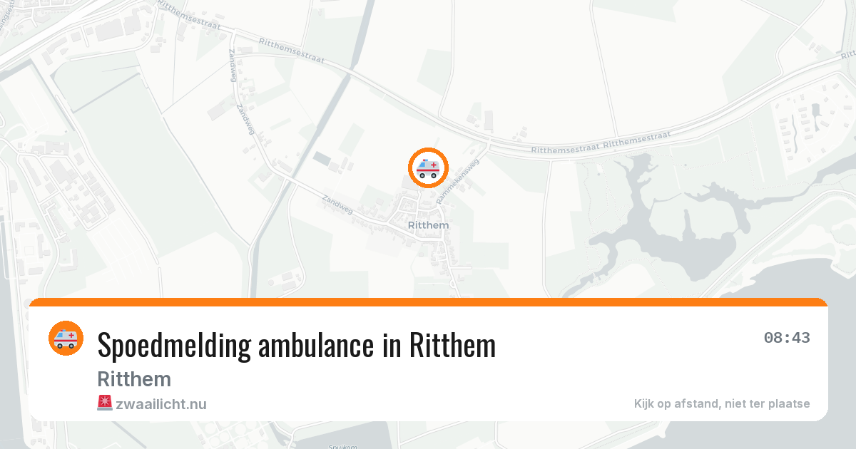 Spoedmelding ambulance in Ritthem — 7 apr 2026