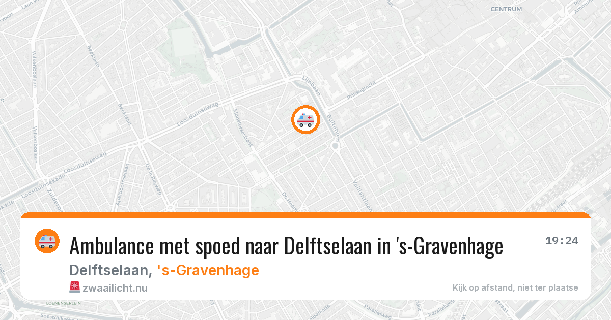 Ambulance met spoed naar Delftselaan in 's-Gravenhage — 11 mei 2026