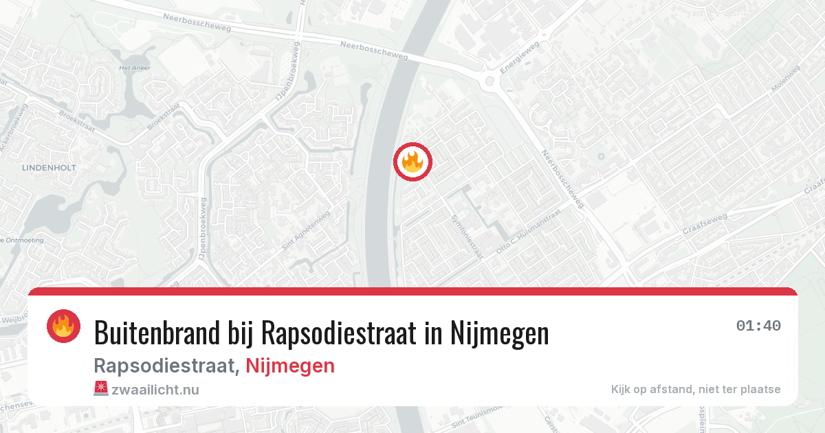 Buitenbrand bij Rapsodiestraat in Nijmegen — 15 mei 2026
