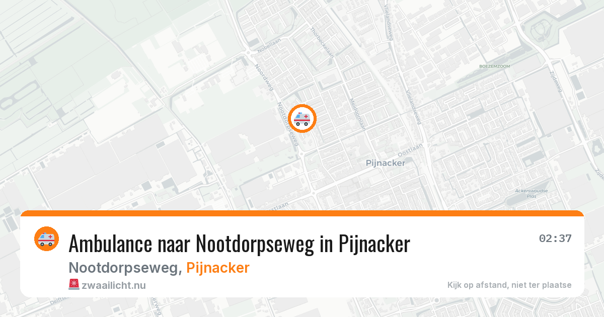 Ambulance naar Nootdorpseweg in Pijnacker — 14 jul 2026
