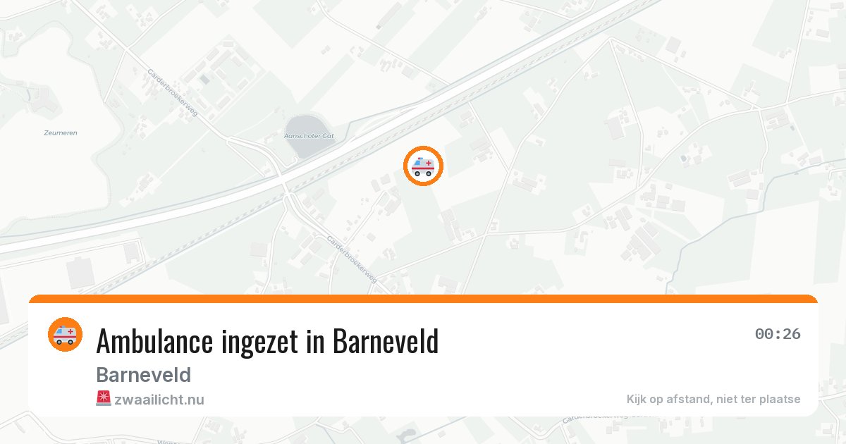 Ambulance ingezet in Barneveld — 19 jul 2026