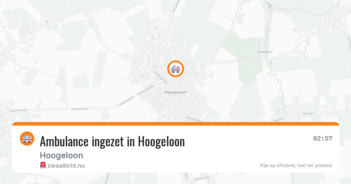 Ambulance ingezet in Hoogeloon — 15 jul 2026