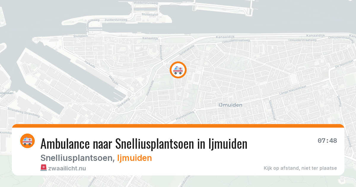 Ambulance naar Snelliusplantsoen in Ijmuiden — 18 apr 2026