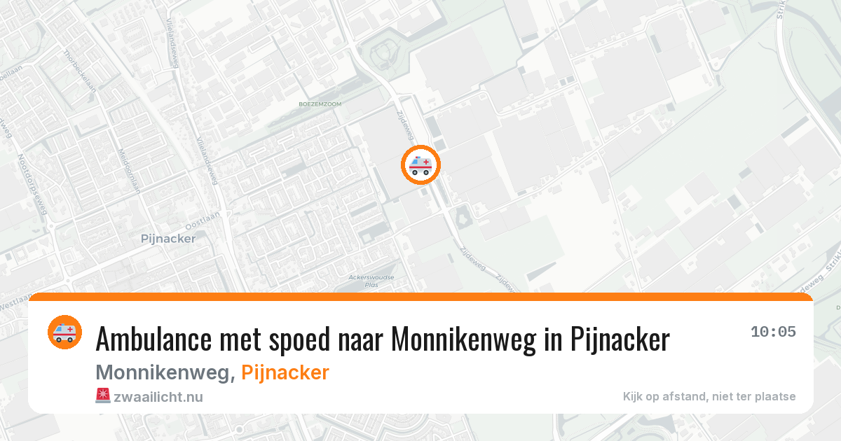 Ambulance met spoed naar Monnikenweg in Pijnacker — 11 jul 2026