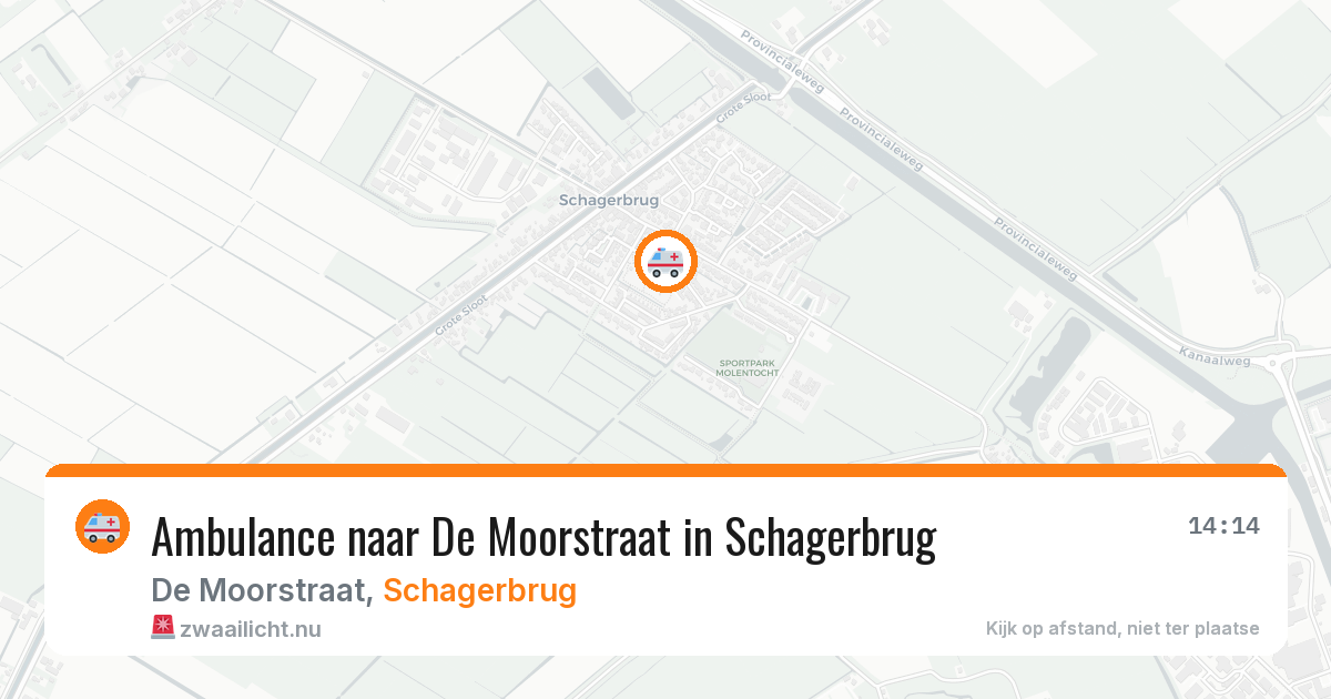 Ambulance naar De Moorstraat in Schagerbrug — 7 mei 2026