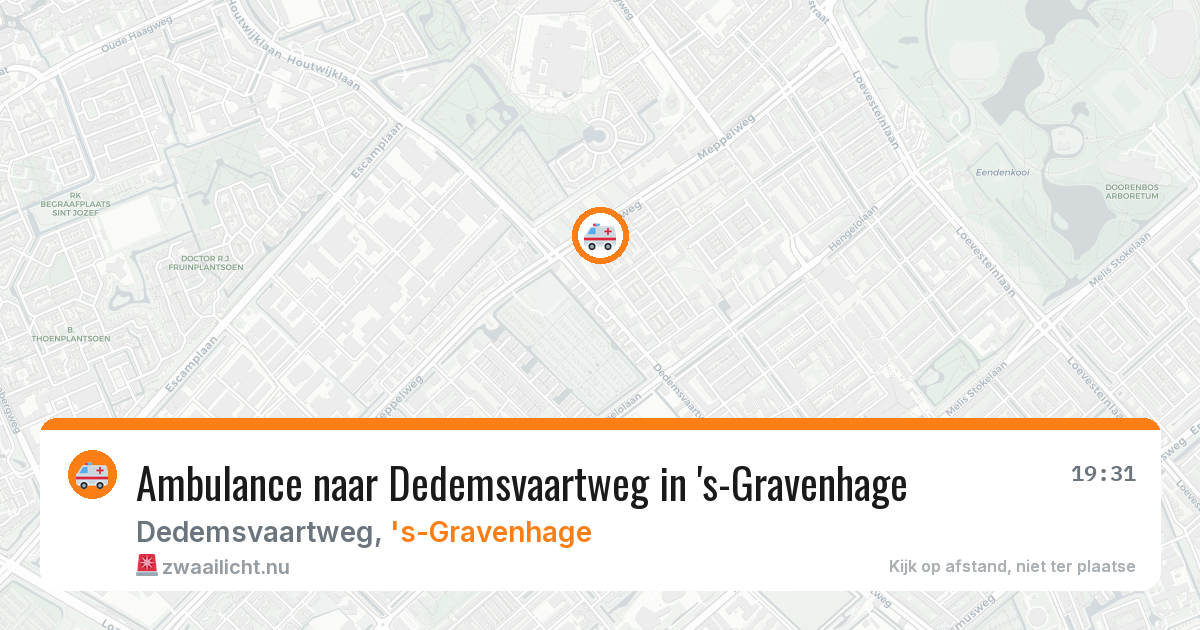 Ambulance naar Dedemsvaartweg in 's-Gravenhage — 13 mei 2026