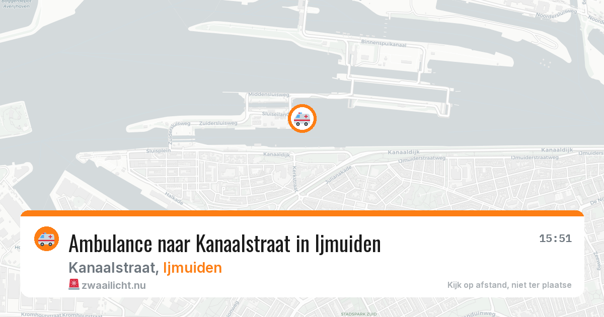 Ambulance naar Kanaalstraat in Ijmuiden — 21 jul 2026