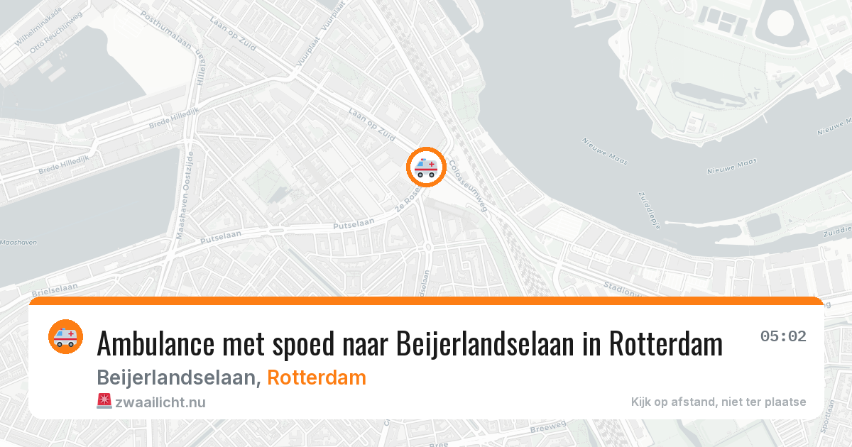 Ambulance met spoed naar Beijerlandselaan in Rotterdam — 26 mei 2026