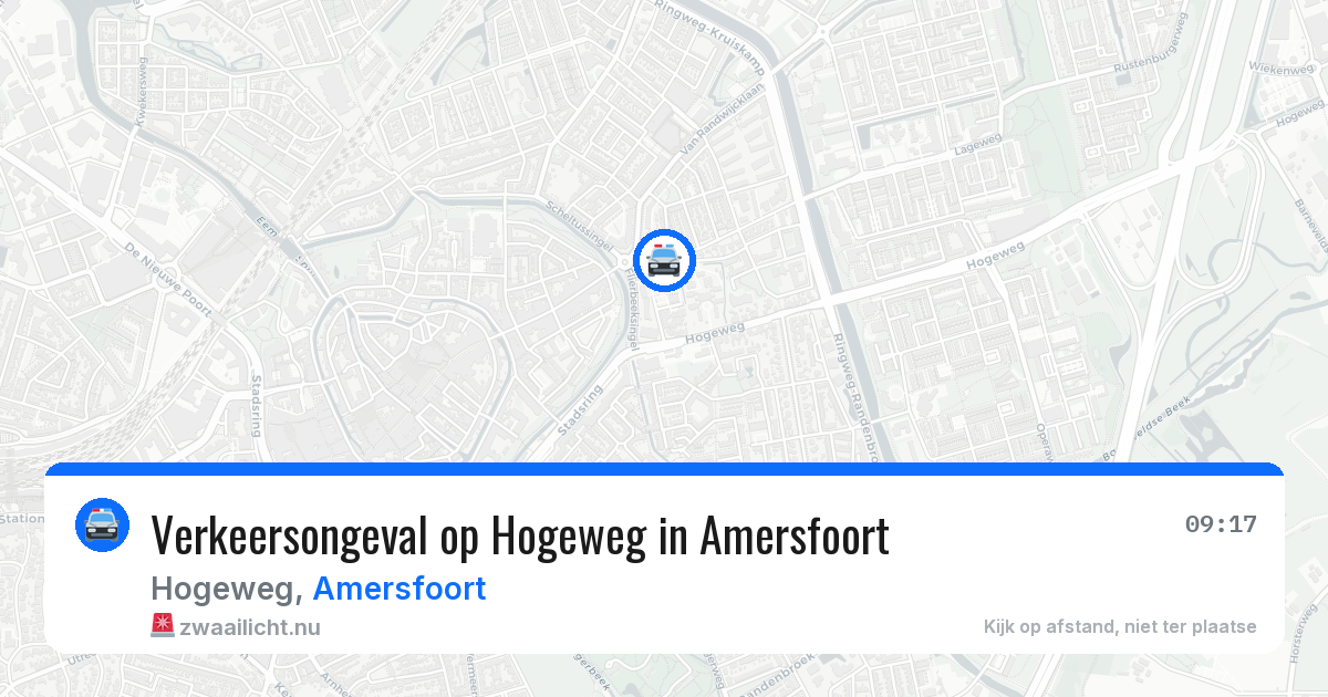Verkeersongeval op Hogeweg in Amersfoort — 15 mei 2026