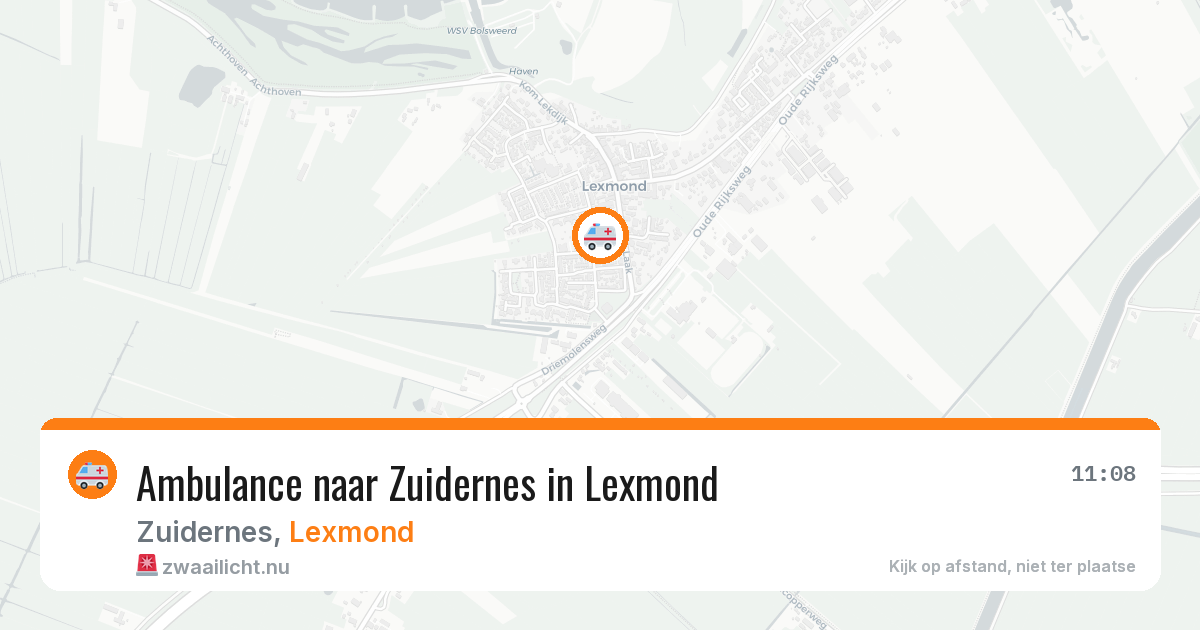 Ambulance naar Zuidernes in Lexmond — 30 mrt 2026