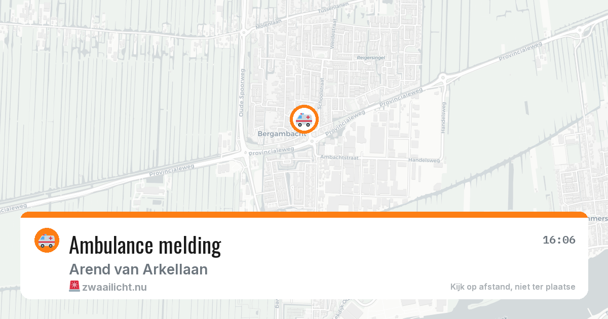 Ambulance melding — 19 mrt 2026