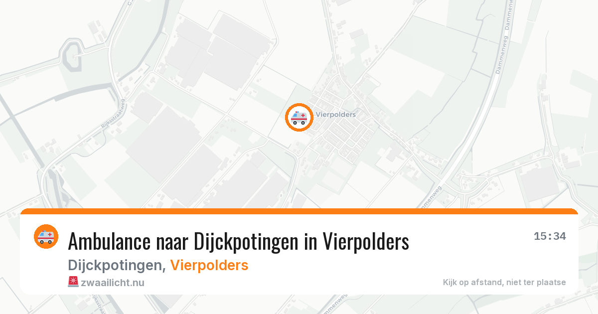 Ambulance naar Dijckpotingen in Vierpolders — 9 apr 2026