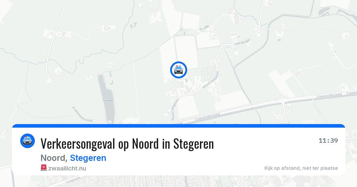 Verkeersongeval op Noord in Stegeren — 29 mrt 2026