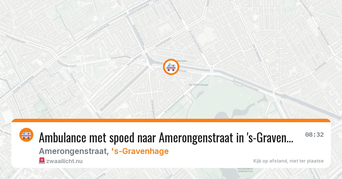 Ambulance met spoed naar Amerongenstraat in 's-Gravenhage — 13 jul 2026