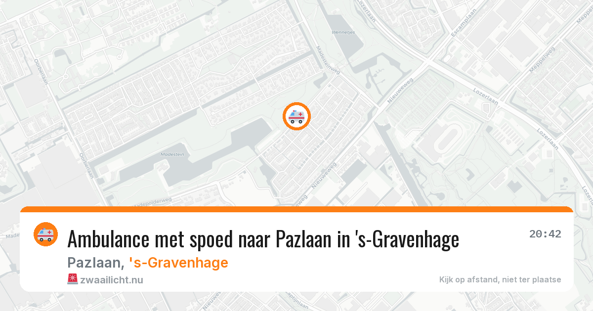 Ambulance met spoed naar Pazlaan in 's-Gravenhage — 7 jun 2026