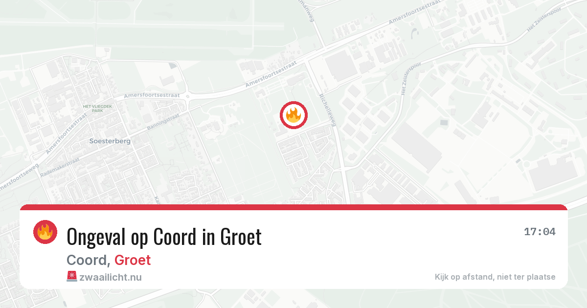 Ongeval op Coord in Groet — 13 feb 2026