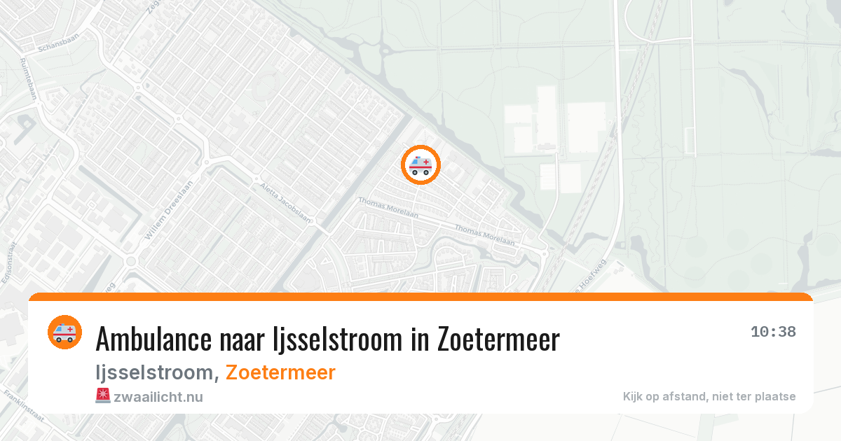Ambulance naar Ijsselstroom in Zoetermeer — 22 jul 2026