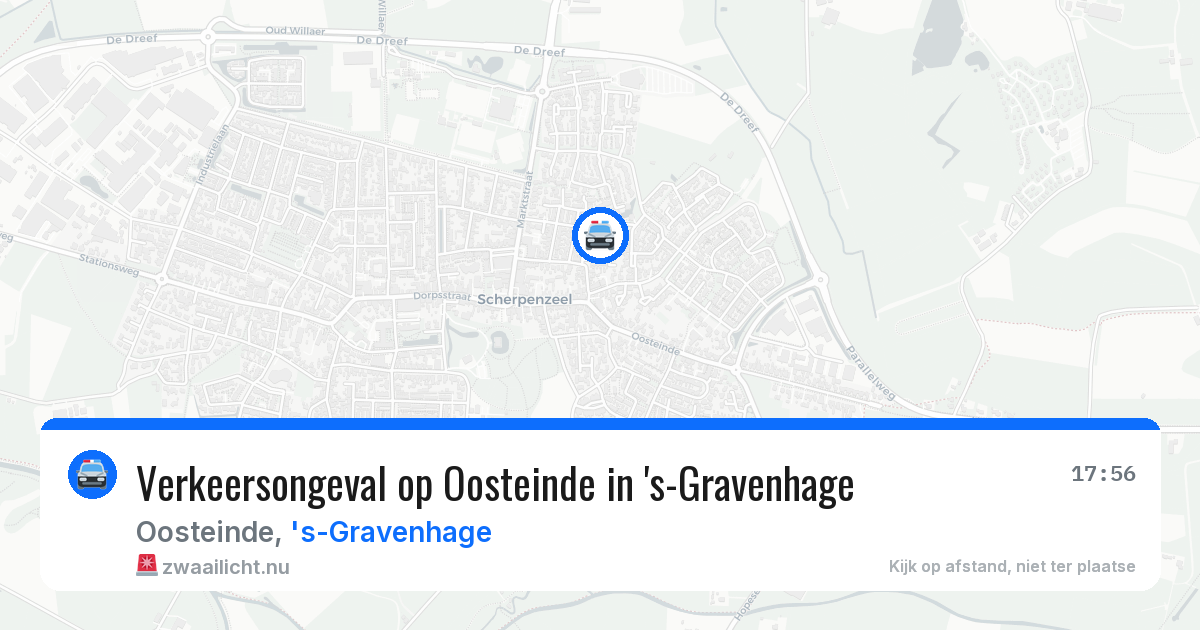 Verkeersongeval op Oosteinde in 's-Gravenhage — 14 mrt 2026