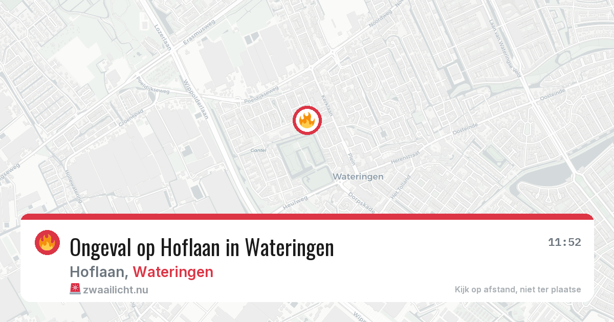 Ongeval op Hoflaan in Wateringen — 11 jul 2026