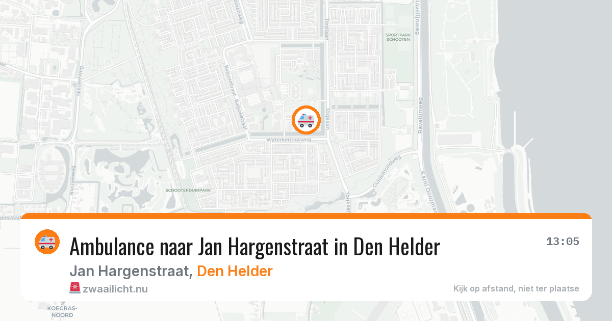 Ambulance naar Jan Hargenstraat in Den Helder — 24 mei 2026