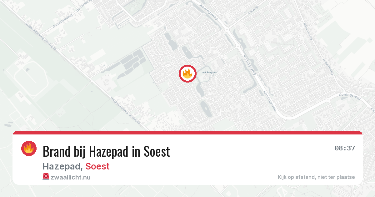 Brand bij Hazepad in Soest — 5 mei 2026