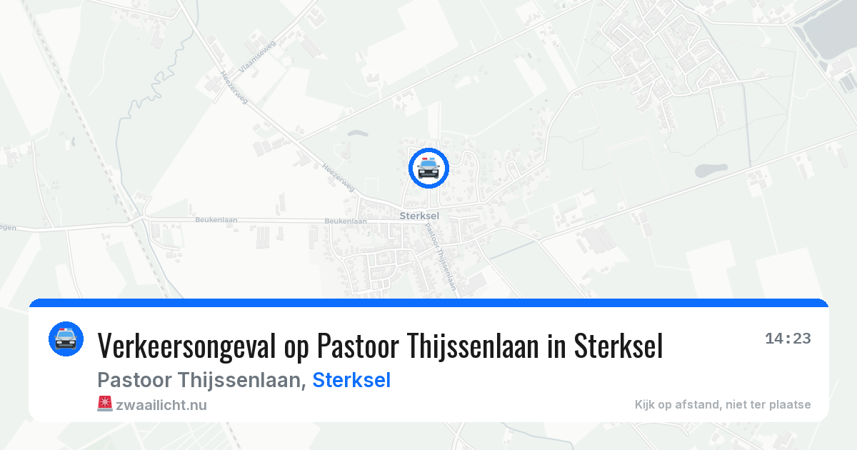Verkeersongeval op Pastoor Thijssenlaan in Sterksel — 12 jul 2026