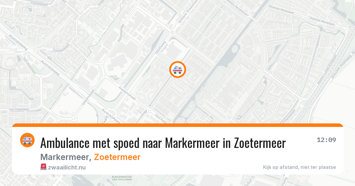 Ambulance met spoed naar Markermeer in Zoetermeer — 12 feb 2026