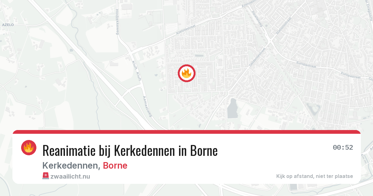 Reanimatie bij Kerkedennen in Borne — 20 jul 2026