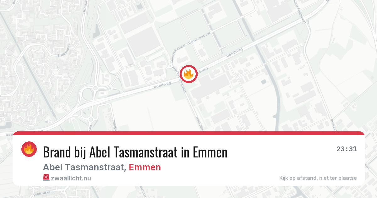 Brand bij Abel Tasmanstraat in Emmen — 17 mrt 2026