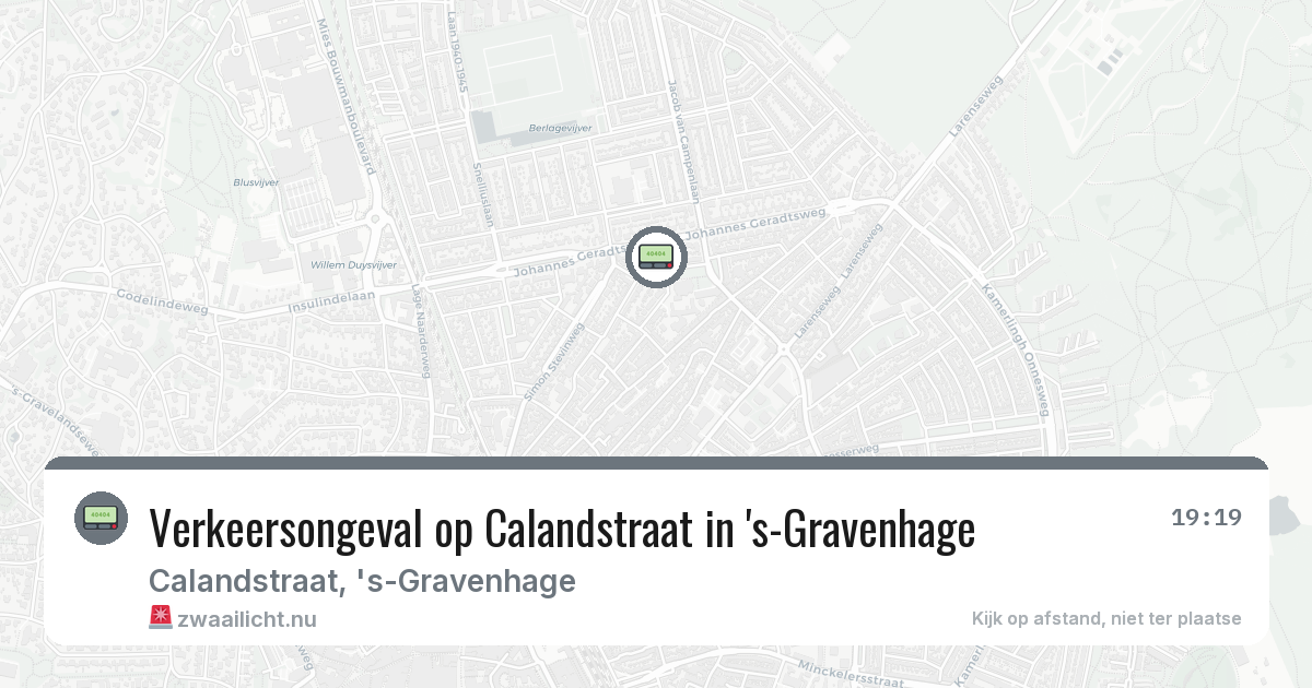 Verkeersongeval op Calandstraat in 's-Gravenhage — 14 feb 2026