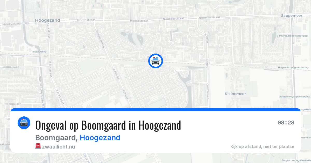 Ongeval op Boomgaard in Hoogezand — 23 apr 2026