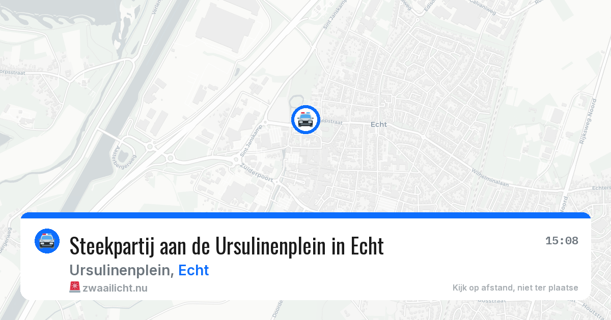Steekpartij aan de Ursulinenplein in Echt — 13 jul 2026