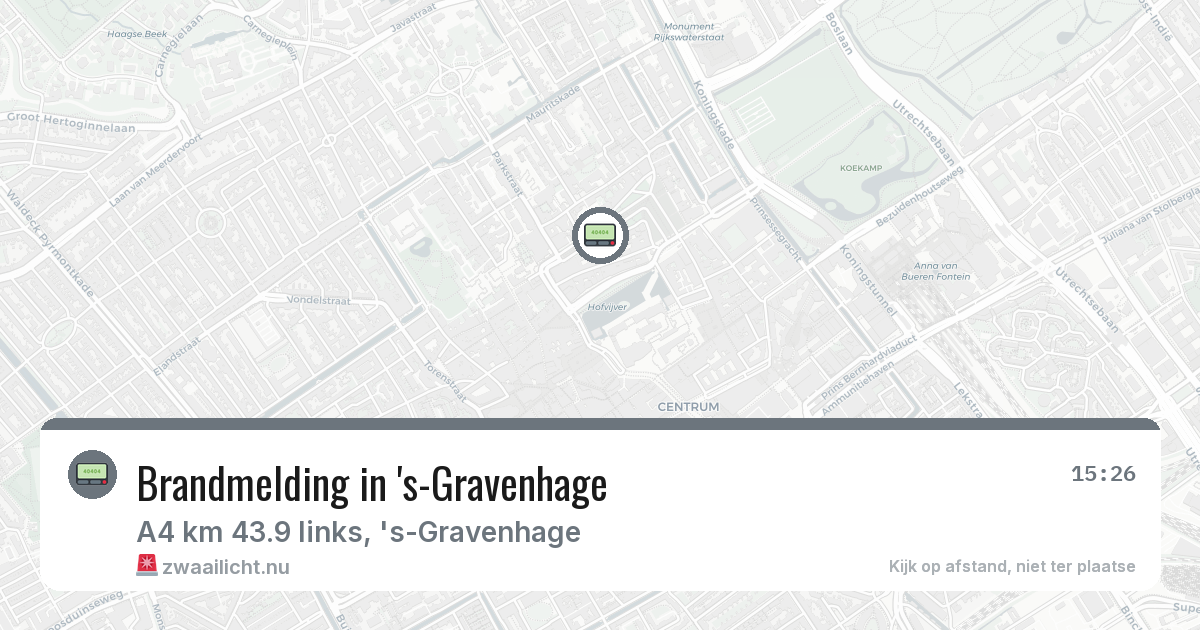 Brandmelding in 's-Gravenhage — 3 feb 2026
