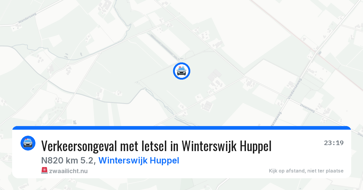 Verkeersongeval met letsel in Winterswijk Huppel — 20 apr 2026