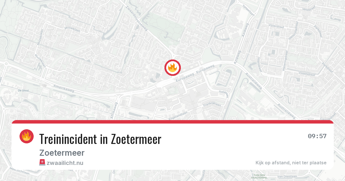 Treinincident in Zoetermeer — 15 jul 2026