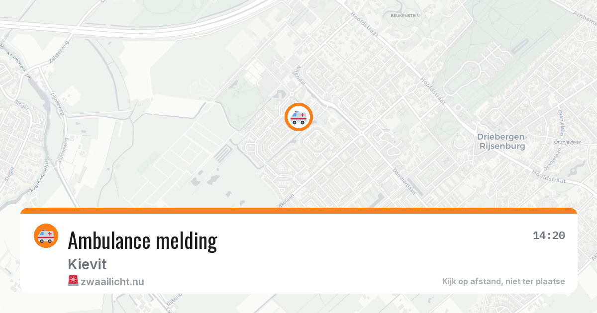Ambulance melding — 26 jan 2026