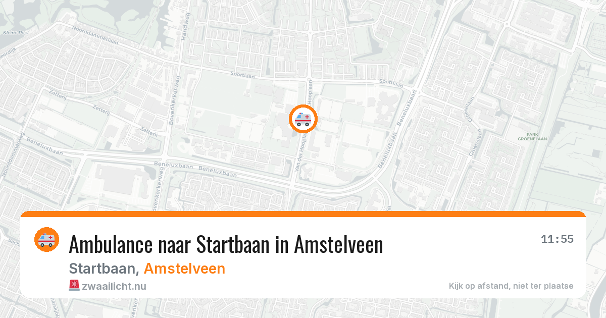 Ambulance naar Startbaan in Amstelveen — 23 jul 2026
